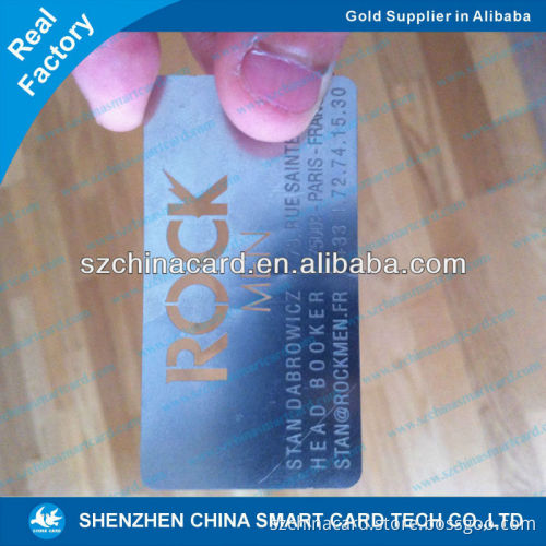 High Quality Hollow Out Logo business card metal